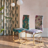 F1303/04 Palma Exotica Kingfisher Fabric by Clarke and Clarke