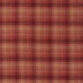 236748 Samphrey Check Islay Wools Russet Fabric by Sanderson