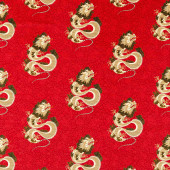 226977 Water Dragon Garden Cinnabar Red Fabric by Sanderson 226977 Water Dragon Garden Cinnabar Red Fabric by Sanderson