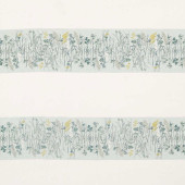 236556 Pressed Flowers Embleton Bay Mist/Linden Fabric by Sanderson