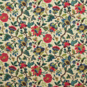 224435 Amanpuri One Sixty Ruby/Emerald Fabric by Sanderson