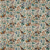 224437 Cluny One Sixty Cream/Brown/Multi Fabric by Sanderson