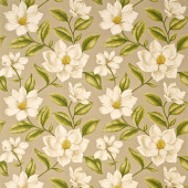DAPGGR204 Grandiflora One Sixty Linen/Olive Fabric by Sanderson