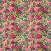 224422 Rose & Peony One Sixty Red Fabric by Sanderson