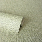 M1867 Harris Texture Green Wallpaper By Crown
