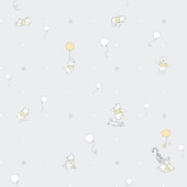 WP3021-3 Magical Kingdom Winnie the Pooh Grey Wallpaper WP3021-3 Magical Kingdom Winnie the Pooh Grey Wallpaper