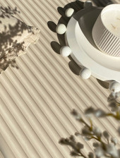 2324 Ribbed Wood Cream Wallpaper by Belgravia