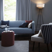 F1567/03 Anderson Burlington Midnight Fabric by Clarke and Clarke