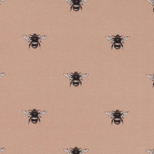 F1325/01 Abeja Eden Blush Fabric by Clarke and Clarke