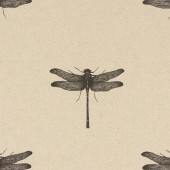 F1327/02 Azure Eden Linen Fabric by Clarke and Clarke