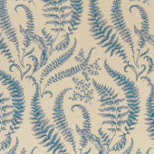 F1328/02 Folium Eden Denim Fabric by Clarke and Clarke