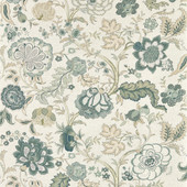 217489 Salisbury Highgrove Yew Green Wallpaper by Sanderson