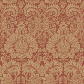 BW45146.3 Queen's Damask Old Red Royal Court Wallpaper by GP&J Baker