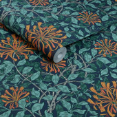 140484 Honeysuckle Tidewater Blue William Morris at Home Wallpaper by Graham & Brown 140484 Honeysuckle Tidewater Blue William Morris at Home Wallpaper by Graham & Brown