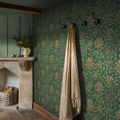 140487 Honeysuckle Verde William Morris at Home Wallpaper by Graham & Brown 140487 Honeysuckle Verde William Morris at Home Wallpaper by Graham & Brown