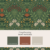 140495 Garden Moss Green William Morris at Home Wallpaper by Graham & Brown