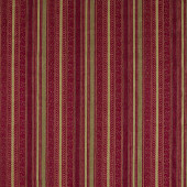 333544 Andean Stripe Rare Textiles Cochineal/Sage Fabric by Zoffany