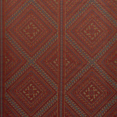 333543 Marquetry Trellis Rare Textiles Venetian Red Fabric by Zoffany