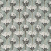 322609 Marketa Indienne Logwood Grey Fabric by Zoffany 322609 Marketa Indienne Logwood Grey Fabric by Zoffany