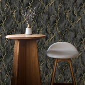 400136 Pandora Black Gold Vasari Wallpaper by Rasch 400136 Pandora Black Gold Vasari Wallpaper by Rasch
