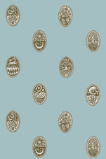 LIN-049-051-062 Linear Cameos Roll II Wallpaper by Josephine Munsey