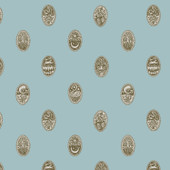 LIN-049-051-062 Linear Cameos Roll II Wallpaper by Josephine Munsey