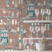 BMGI006/05A Liquid Lab Mocha Wallpaper by Brand McKenzie