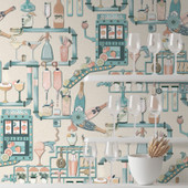 BMGI006/05B Liquid Lab Summer Breeze Wallpaper by Brand McKenzie