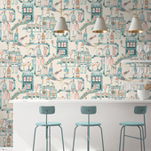 BMGI006/05B Liquid Lab Summer Breeze Wallpaper by Brand McKenzie