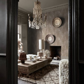 140092 Oxidized Opulence Limestone Wallpaper by Abigail Ahern