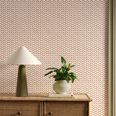 113274 Sapling Oakham Ladybird red Wallpaper by Scion