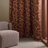 134682 Saraceno Defined Momentum Rust Fabric by Harlequin