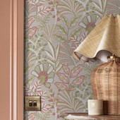 142323 Vendura Weave Pink Wallpaper by Graham & Brown