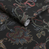 143235 Eternal Weave Black Wallpaper by Graham & Brown