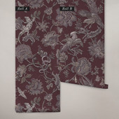 143237 Eternal Weave Damson Wallpaper by Graham & Brown