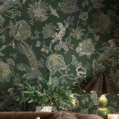 143238 Eternal Weave Emerald Wallpaper by Graham & Brown