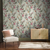 142342 Allurium Sage Wallpaper by Graham & Brown