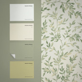 142348 Archivist’s Leaf Sage Wallpaper by Graham & Brown