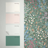 142352 Painterly Flora Green Wallpaper by Graham & Brown