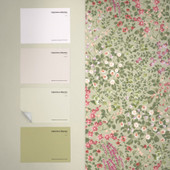 142355 Painterly Flora Sage Wallpaper by Graham & Brown