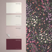 142356 Painterly Flora Purple Wallpaper by Graham & Brown