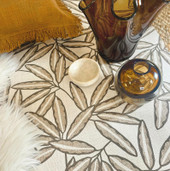 GB 2348 Grasscloth Leaf Cream Wallpaper by Belgravia GB 2348 Grasscloth Leaf Cream Wallpaper by Belgravia