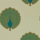 216757 Kalapi Peacock Caspian Wallpaper by Sanderson