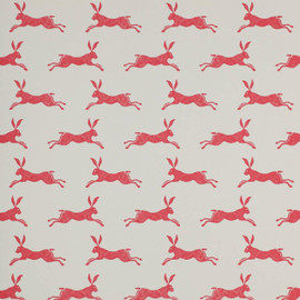 J135W-01 March Hare Rowan Wallpaper by Jane Churchill