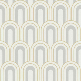 CM27031 Retro Arch Botanica Wallpaper by Galerie