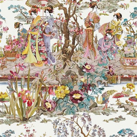 W7024-03 Japanese Garden Enchanted Gardens Wallpaper By Osborne & Little W7024-03 Japanese Garden Enchanted Gardens Wallpaper By Osborne & Little