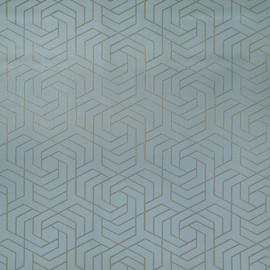 W7352-06 Hexagon Trellis Metropolis Vinyls Three Wallpaper By Osborne & Little