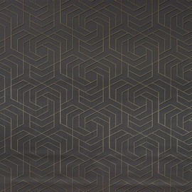 W7352-07 Hexagon Trellis Metropolis Vinyls Three Wallpaper By Osborne & Little