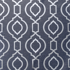 921402 Calico Trellis Navy Wallpaper By Arthouse