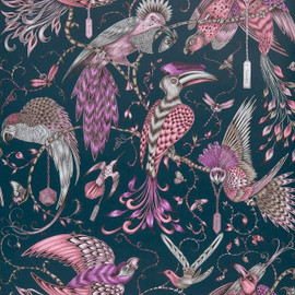 W0099/04 Audubon Animalia Wallpaper By Emma J Shipley Clarke & Clarke